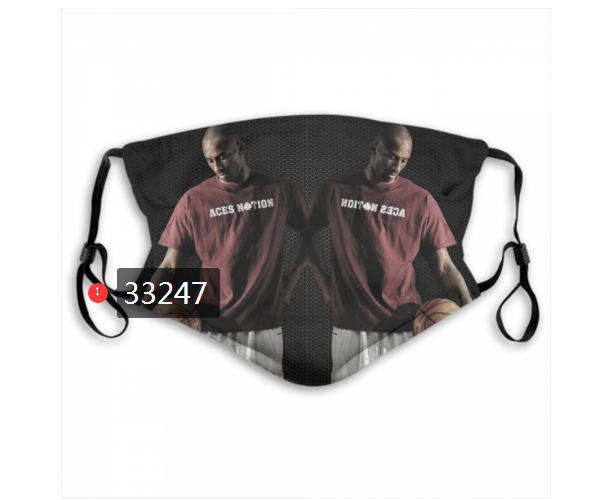 2021 NBA Los Angeles Lakers #24 kobe bryant 33247 Dust mask with filter->nba dust mask->Sports Accessory